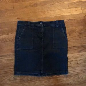 Ann Taylor Dark Blue Denim Skirt